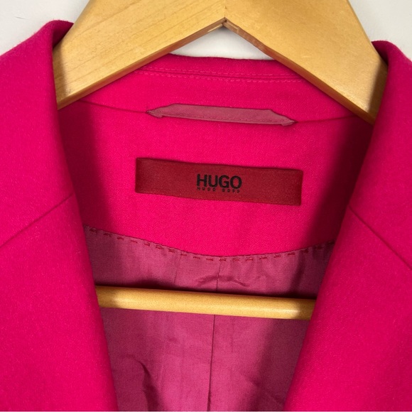 Hugo Boss Blazer Jacket Pink Afiraly Short Office Business Size AU & UK 8 US 4 - Picture 4 of 10